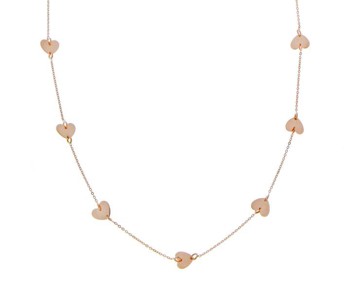 Twice As Nice Halsketting In Rosé Zilver, Slang, Groene Zirkonia 40 Cm 5 Cm Twice As Nice Halsketting In Rosé Zilver, Slang, Groene Zirkonia 40 Cm 5 Cm