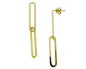 Yellow gold earrings closed forever