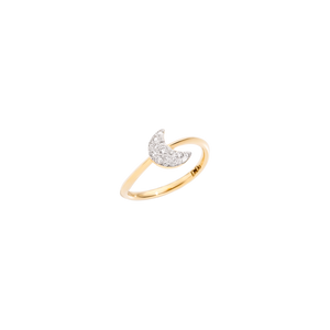 Ring with a diamond moon