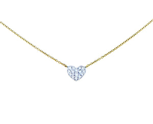Necklace with diamond heart