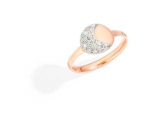 DoDo 9K rosegold ring with sun in diamonds