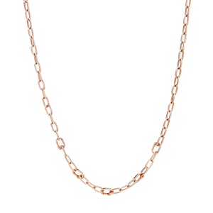 DoDo rose gold plated silver necklace with 6 open links