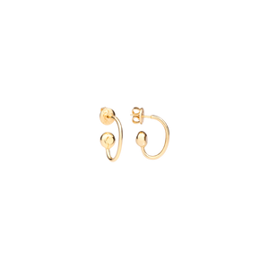 Yellow gold pepita earrings
