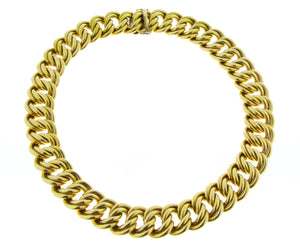 Yellow gold chain necklace "Garibaldi"