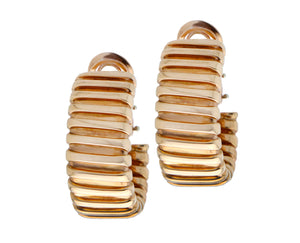 Rose gold tubo earrings