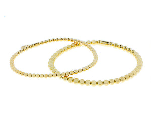 Yellow gold flexible bracelet