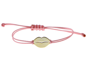 Rope bracelet with lips
