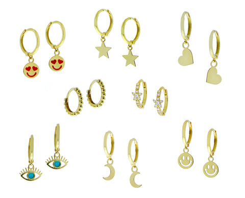 Gold earrings