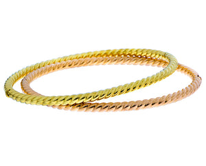 Twisted bangle bracelet